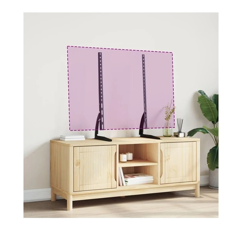 vidaXL TV Stands 2 pcs for 37-75 Inch Screen Max VESA 23.62x15.75 99.2 lb